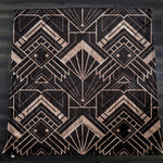 Modern Art Deco Wood Background Fleece Sherpa Blanket | Large 68" x 80" Size - Deja Blue Studios