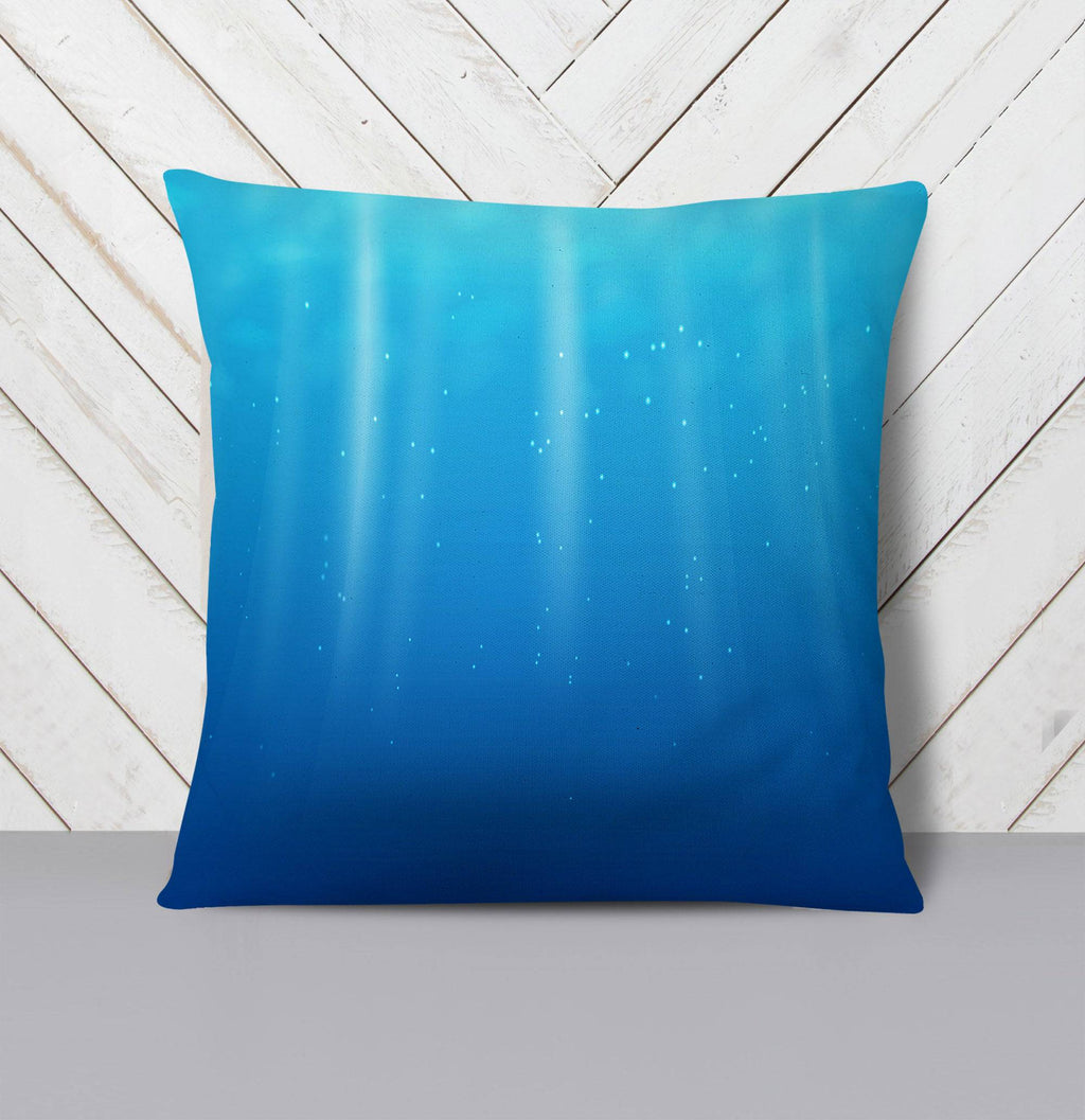 Nautical Blue Gradient Ocean Throw Pillow - Deja Blue Studios