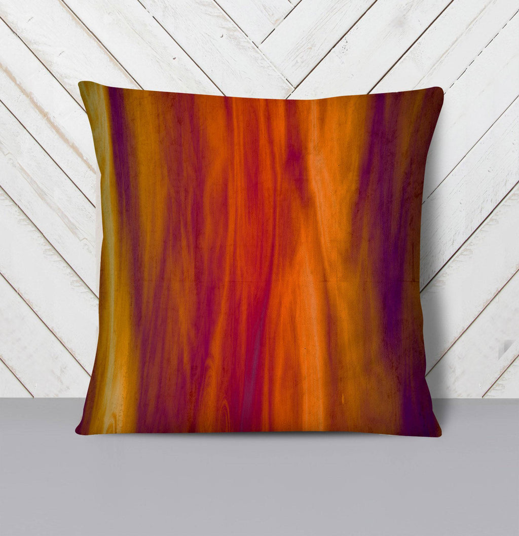 Boho Grunge "Fire" Throw Pillow - Deja Blue Studios