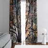 Abstract Tree Silhouette Window Curtains - Deja Blue Studios