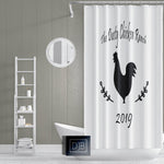 Personalized Chicken Farmhouse Shower Curtain - Deja Blue Studios