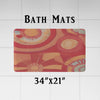 Abstract Shapes Shower Curtain - Red and Pink Broken Pattern - Deja Blue Studios