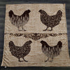 Rustic Chicken Farmhouse Fleece Sherpa Blanket | Large 68" x 80" Size - Deja Blue Studios