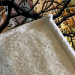Abstract Tree Silhouette Fleece Sherpa Blanket | Large 68" x 80" Size - Deja Blue Studios
