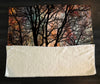 Abstract Tree Silhouette Fleece Sherpa Blanket | Large 68" x 80" Size - Deja Blue Studios