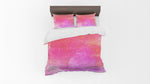Abstract Pink Shimmer Watercolor Comforter or Duvet Cover - Deja Blue Studios