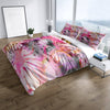 Pink Watercolor Boho Daisies Comforter or Duvet Cover - Deja Blue Studios