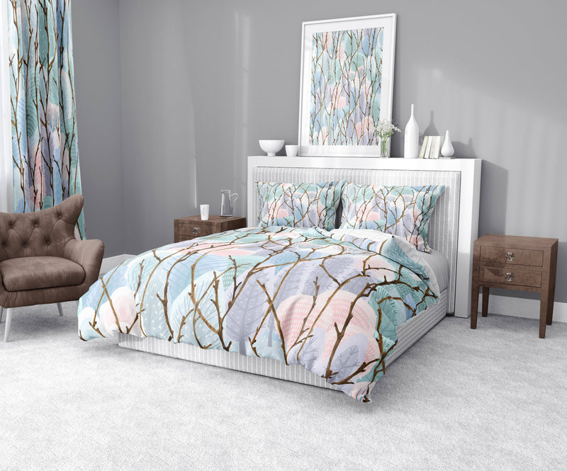 Watercolor Trees and Sticks Comforter or Duvet Cover | Twin, Queen, King Size - Deja Blue Studios