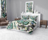 Green and Blue Paisley Comforter or Duvet Cover | Twin, Queen, King Size - Deja Blue Studios