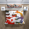 Bright Multi-Color Paint Splatter Bedding Comforter or Duvet Cover - Deja Blue Studios