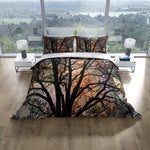Abstract Tree Silhouette Comforter or Duvet Cover | Twin, Queen, King Size - Deja Blue Studios