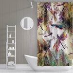 Watercolor Boho Dragonfly Shower Curtain - Deja Blue Studios