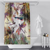 Watercolor Boho Dragonfly Shower Curtain - Deja Blue Studios