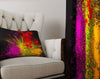 Black Ink Splatter Window Curtains - Deja Blue Studios