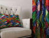 Mandala Watercolor Blocks Window Curtains - Deja Blue Studios