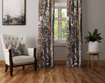 Brown Earth Tone Agate  Window Curtains | Lined and Unlined Curtains | Valance - Deja Blue Studios