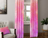 Pink Watercolor Grunge Window Curtains - Deja Blue Studios