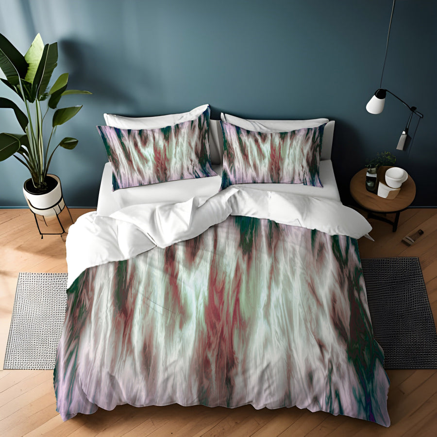 Abstract Pink Boho Sunset Duvet Cover