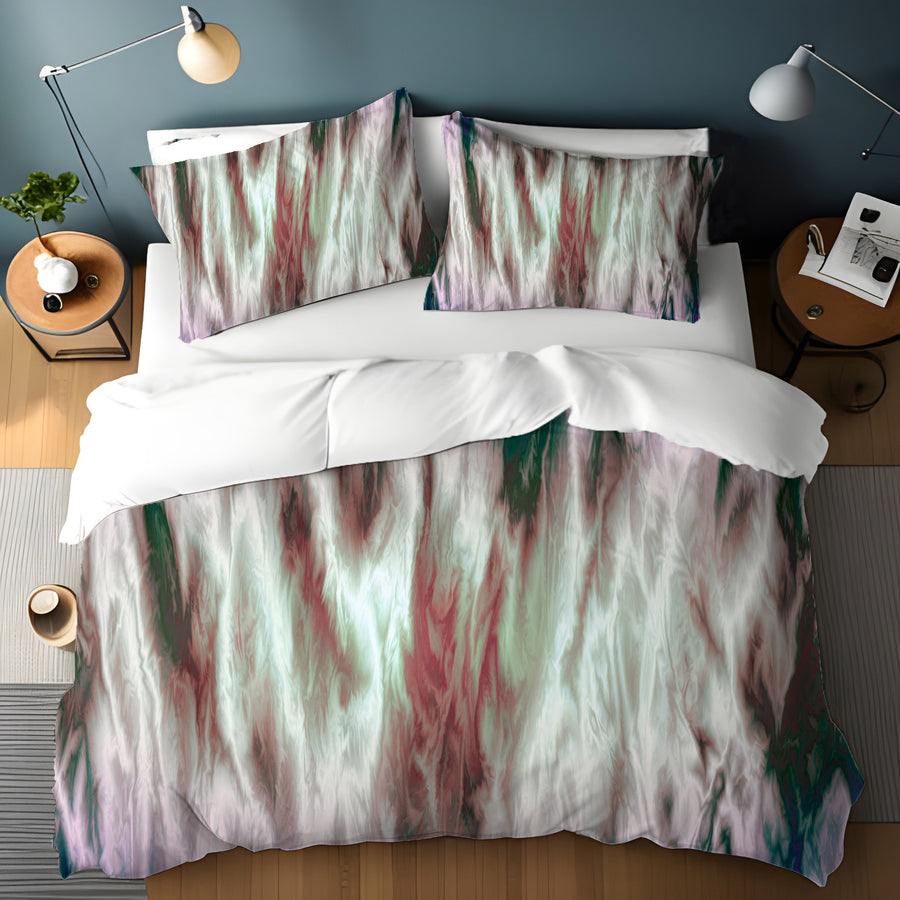 Abstract Pink Boho Sunset Duvet Cover