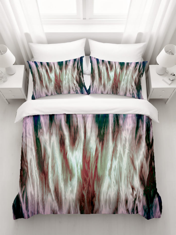Abstract Pink Boho Sunset Duvet Cover