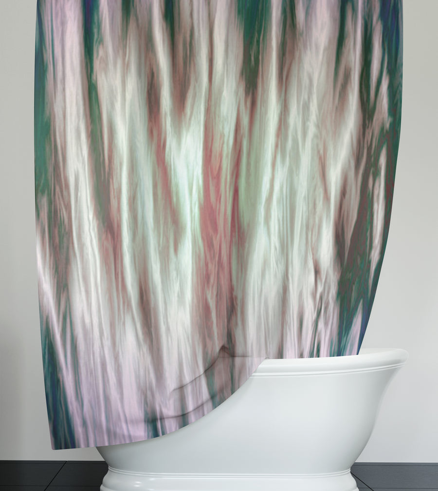 Abstract Pink Boho Sunset Shower Curtain