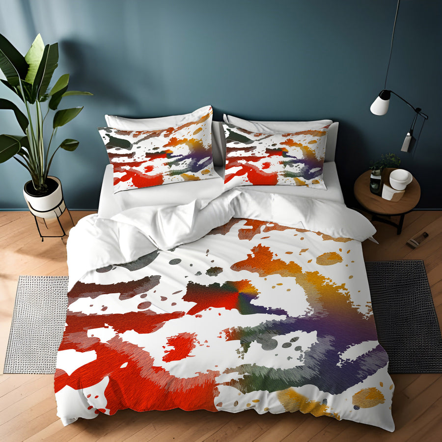 Autumn Paint Scatter Duvet Cover