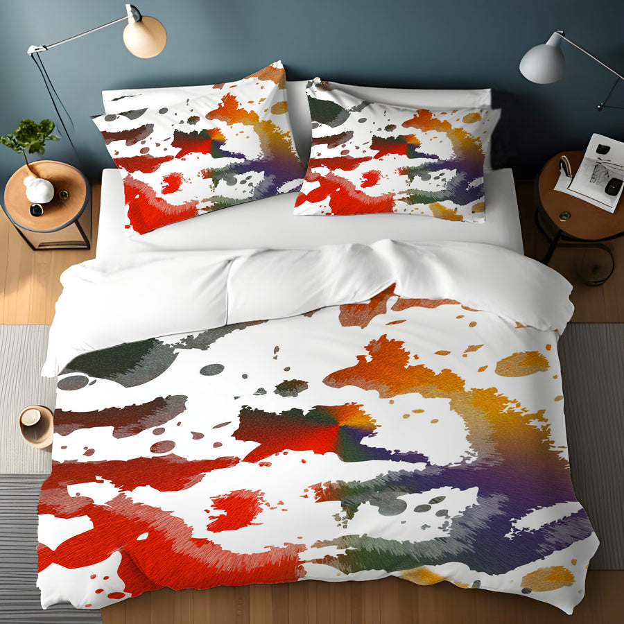 Autumn Paint Scatter Duvet Cover