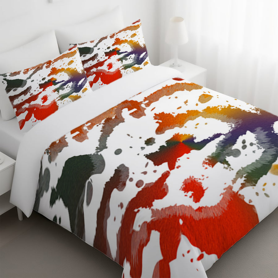 Autumn Paint Scatter Duvet Cover