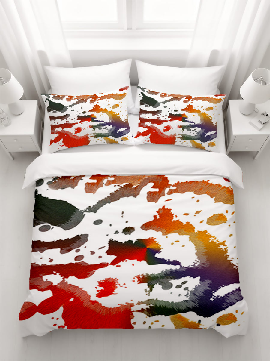 Autumn Paint Scatter Duvet Cover