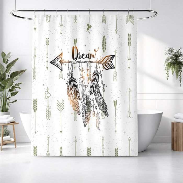 Rustic Arrow Dream Shower Curtain