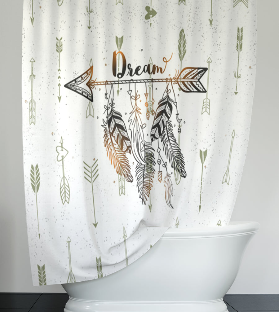 Rustic Arrow Dream Shower Curtain