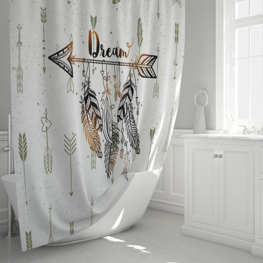 Rustic Arrow Dream Shower Curtain