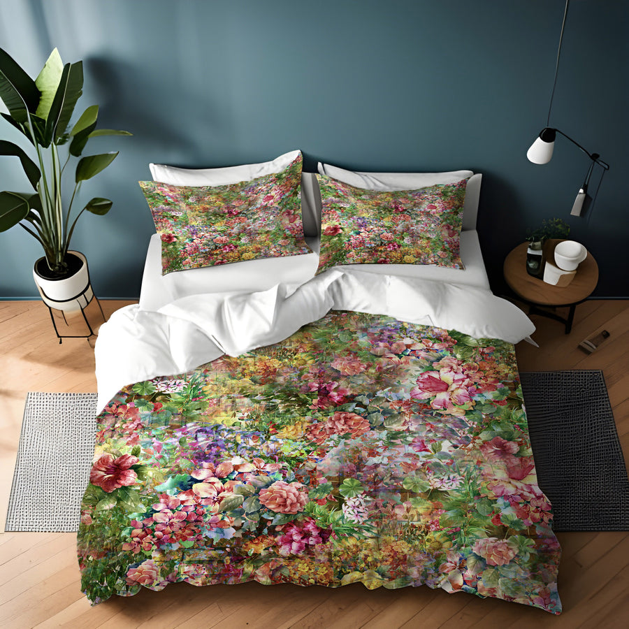 Vintage Garden Collage Duvet Cover