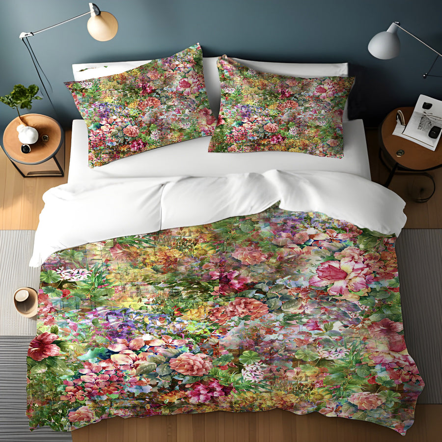 Vintage Garden Collage Duvet Cover
