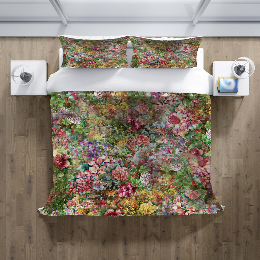 Vintage Garden Collage Duvet Cover