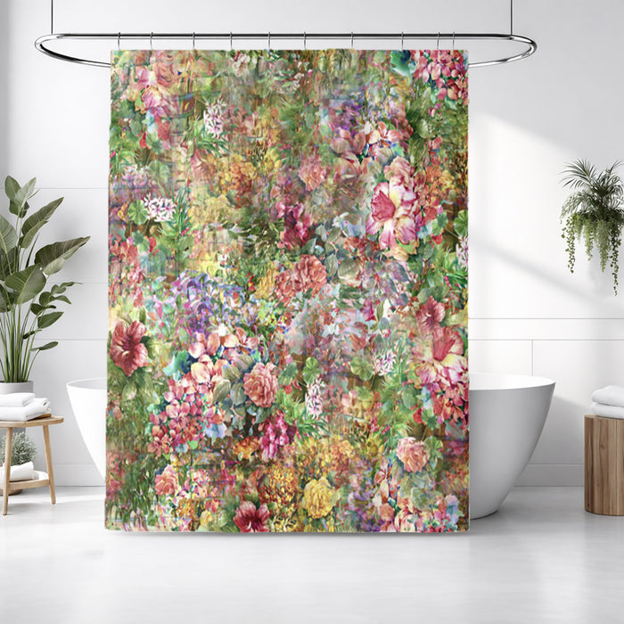 Vintage Garden Collage Shower Curtain