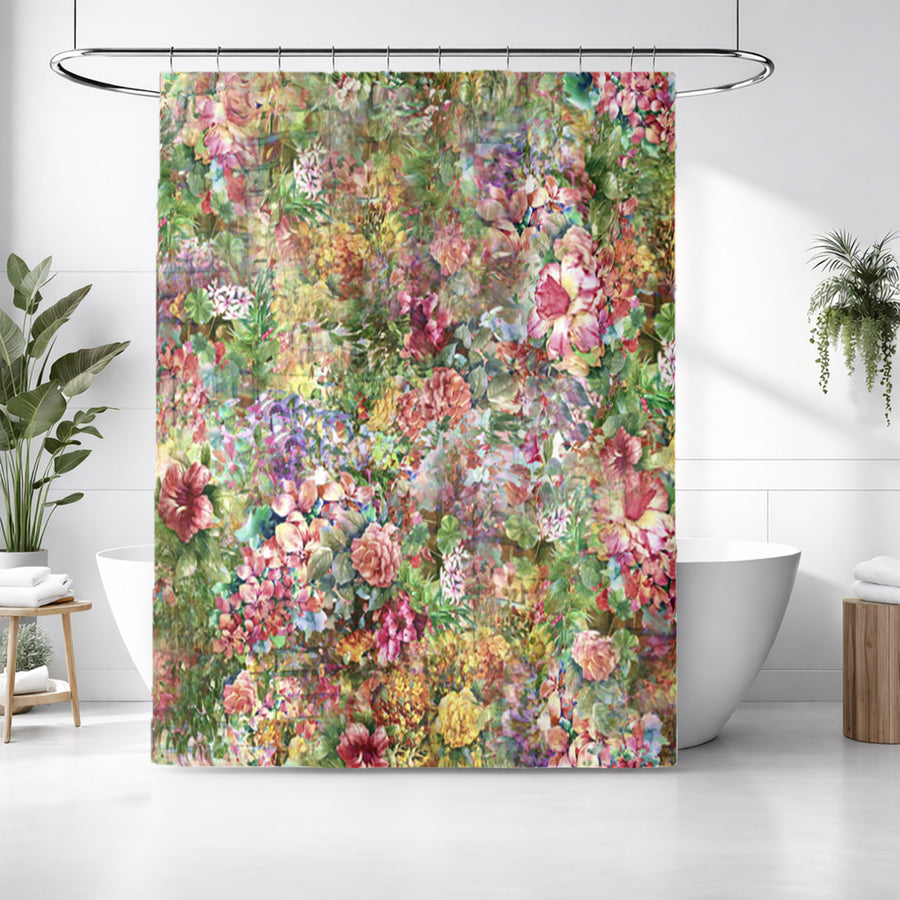 Vintage Garden Collage Shower Curtain