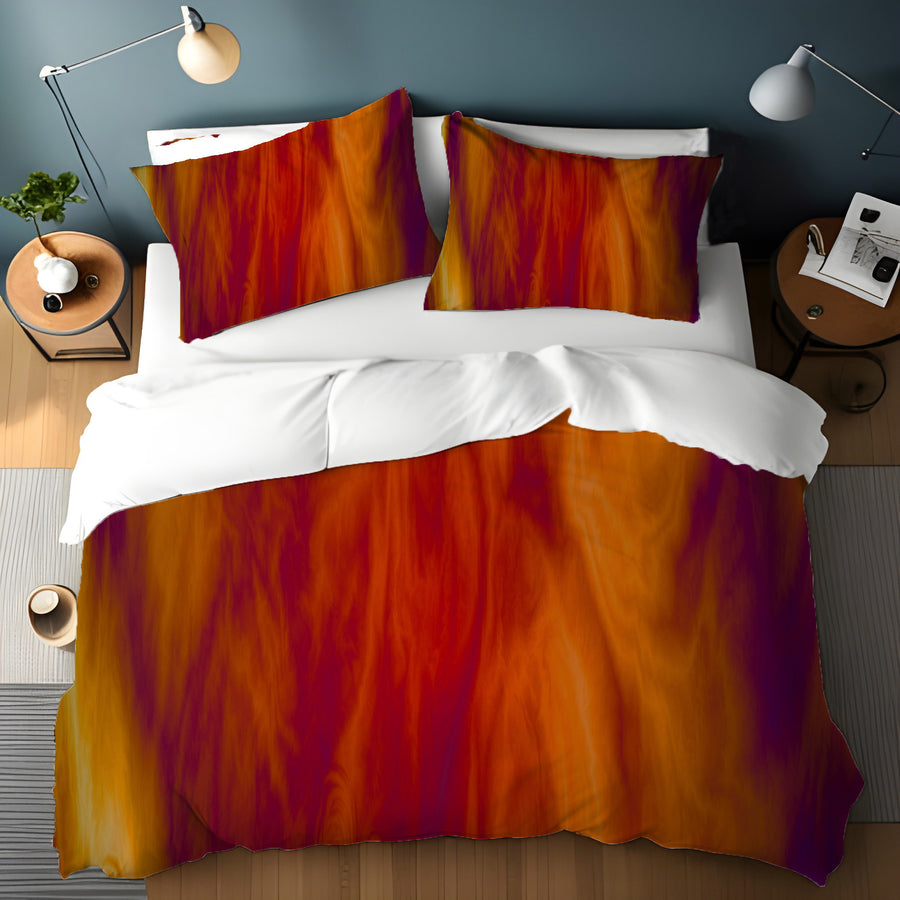 Boho Fire Grunge Duvet Cover