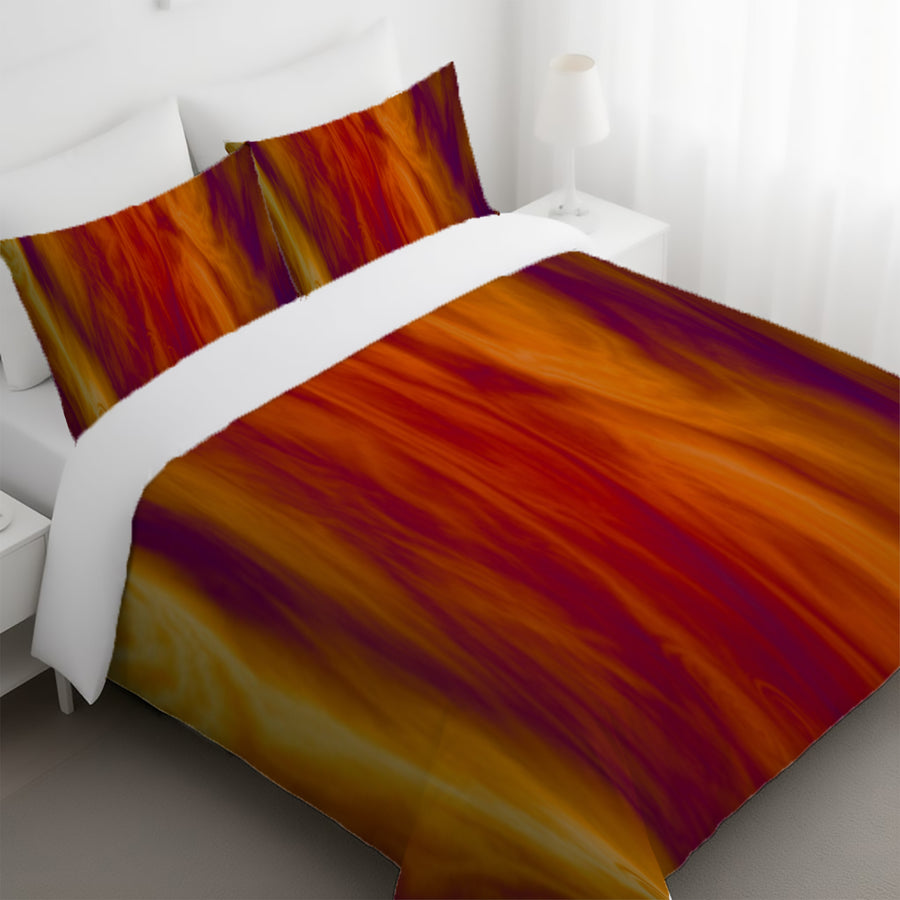 Boho Fire Grunge Duvet Cover