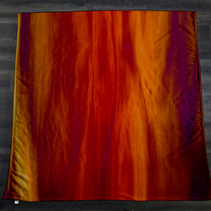 Boho Fire Grunge Fleece Sherpa Blanket
