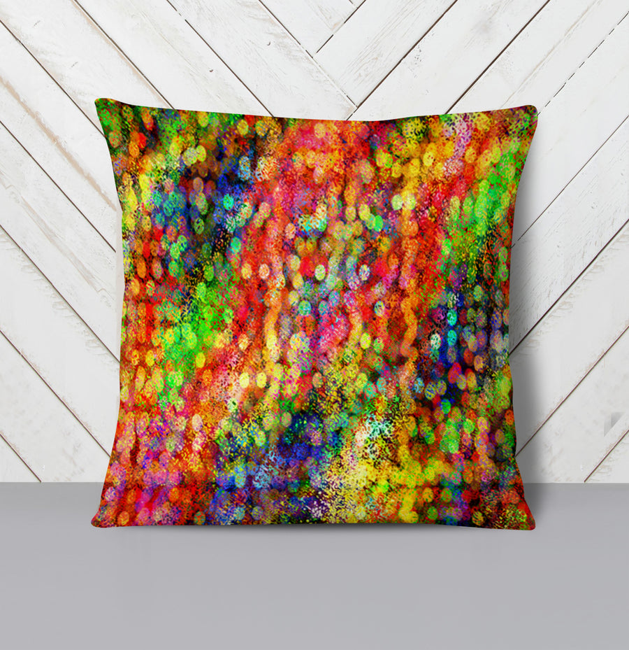Multicolor Confetti Abstract Texture Pattern Throw Pillow Cover