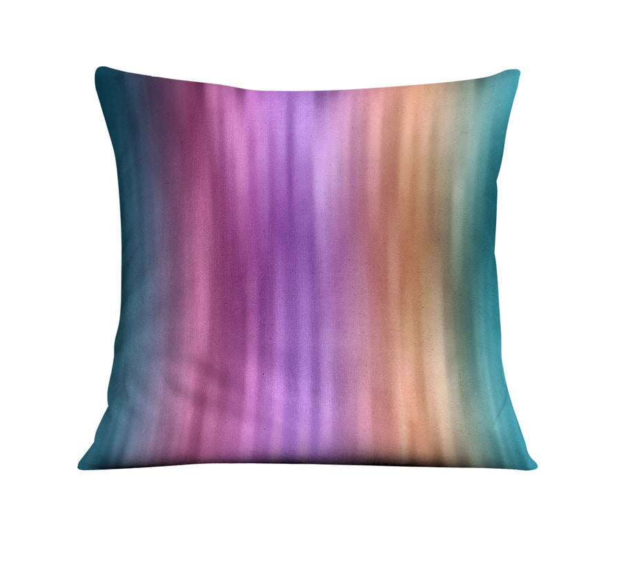 Soft Pastel Vertical Gradient Stripe Pattern Throw Pillow Cover
