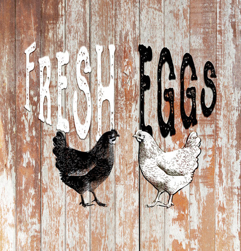 Farm Fresh Eggs Rustic Farm Sign Pattern