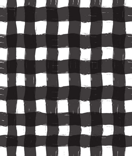 Black and White Buffalo Check Pattern