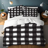 Black and White Buffalo Plaid Comforter or Duvet Cover | Twin, Queen, King Size - Deja Blue Studios