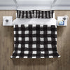 Black and White Buffalo Plaid Comforter or Duvet Cover | Twin, Queen, King Size - Deja Blue Studios