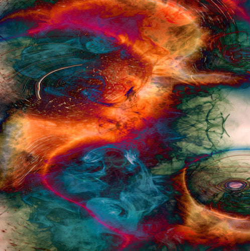 Multicolor Cosmic Marble Abstract Pattern