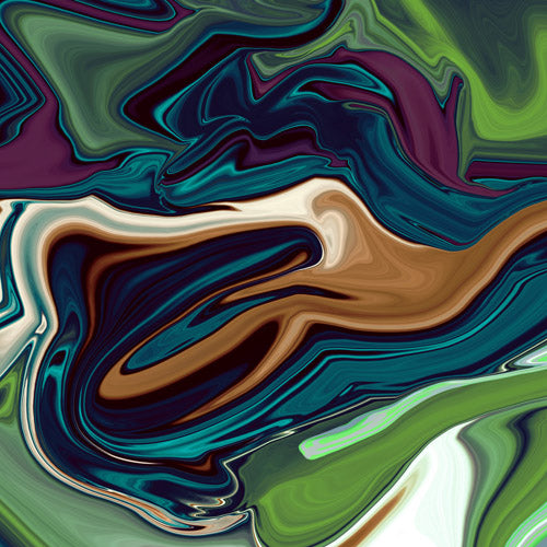Multicolor Liquid Flow Abstract Pattern
