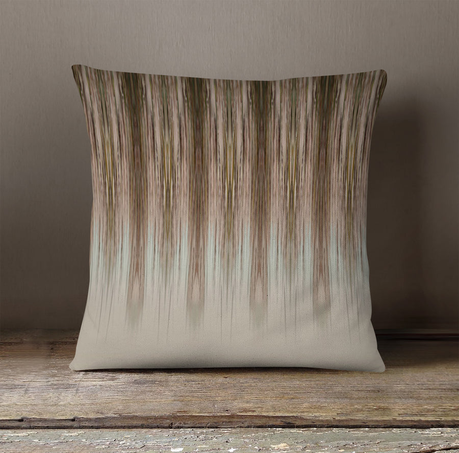 Brown Gradient Drip Abstract Pattern Throw Pillow Cover