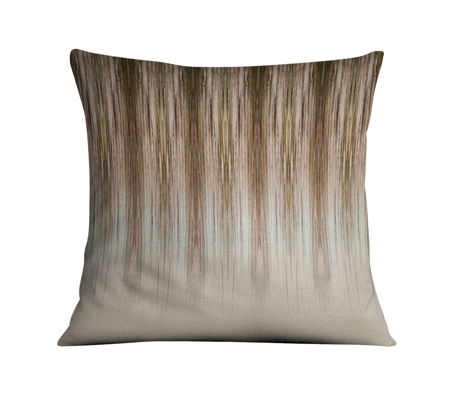 Brown Gradient Drip Abstract Pattern Throw Pillow Cover